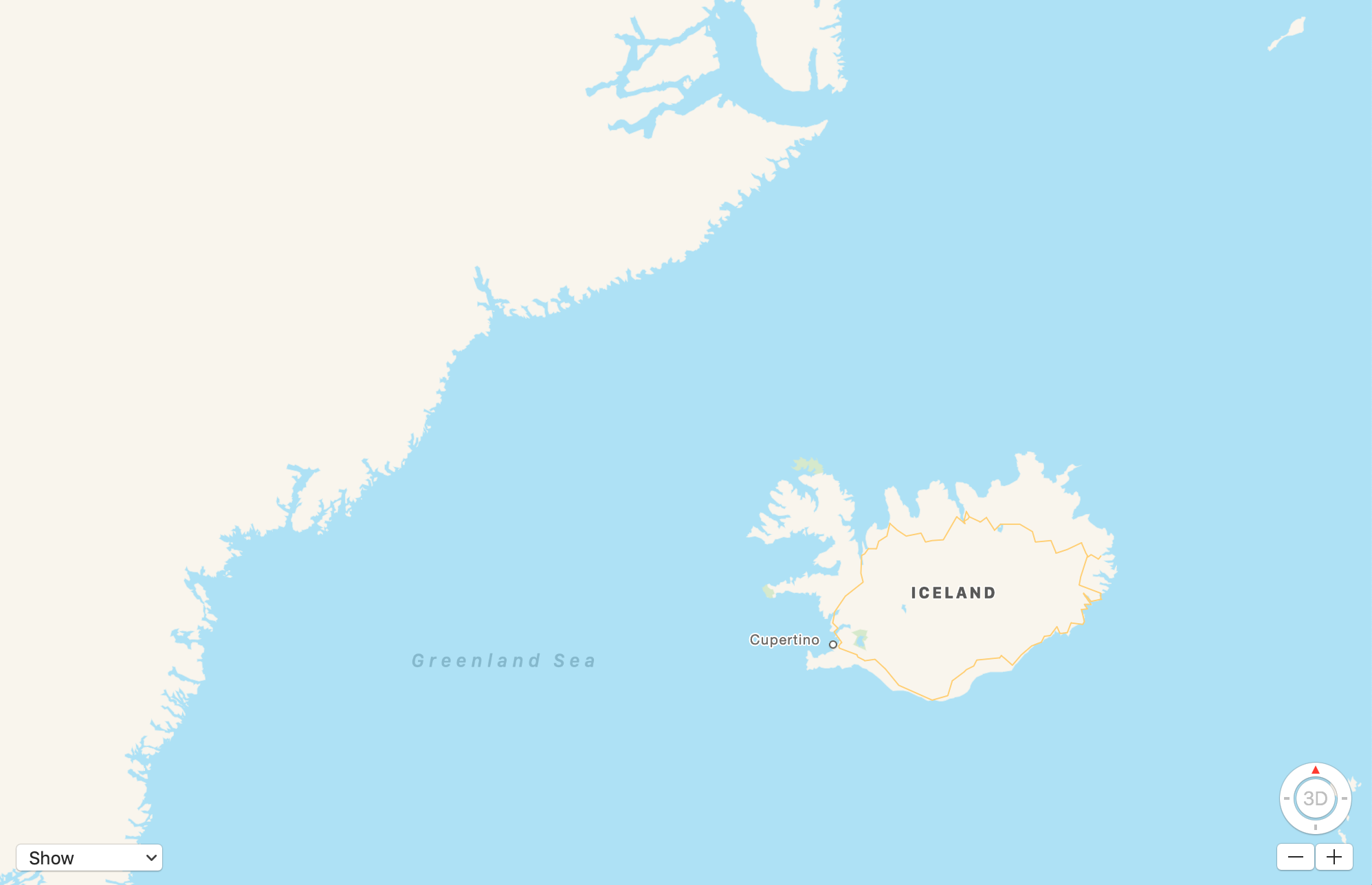 iceland map